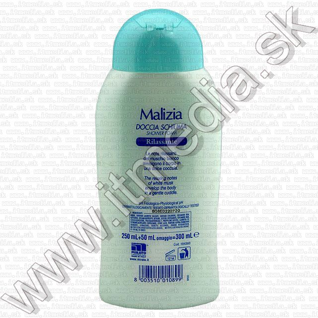 Image of Malizia Relax Tusfürdő 300ml *White Musk* (IT2287)